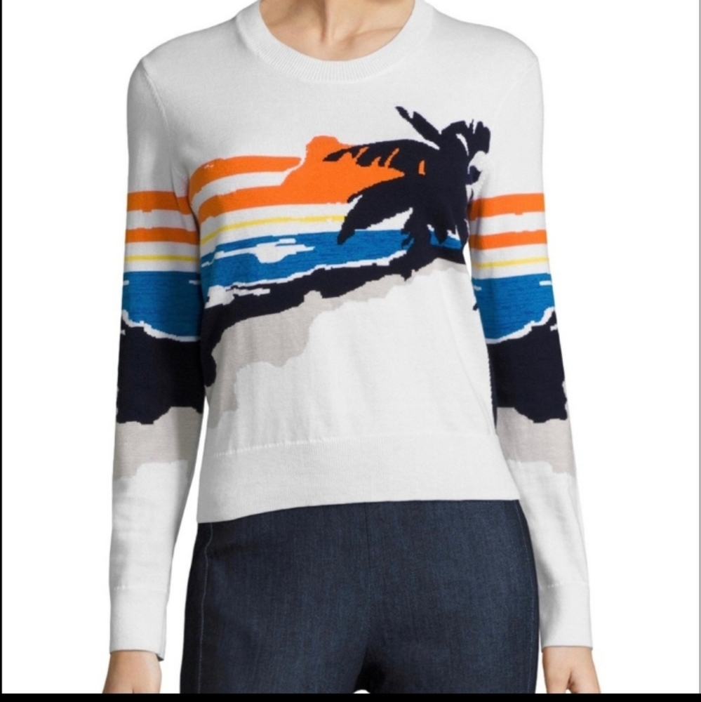 Rag & Bone Palm Tree Pullover Sweater Size S/P